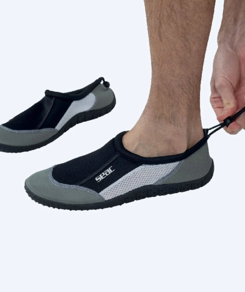 SEAC Schwimmschuhe für Erwachsene - Reef - Schwarz/Grau