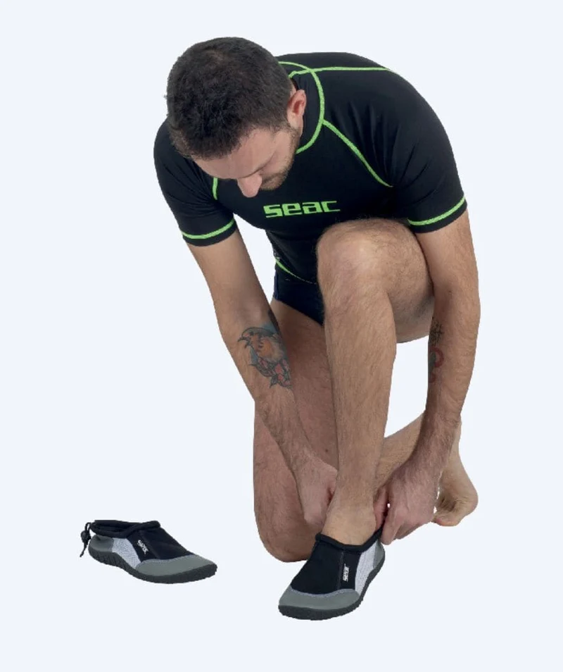 SEAC Schwimmschuhe für Erwachsene - Reef - Schwarz/Grau