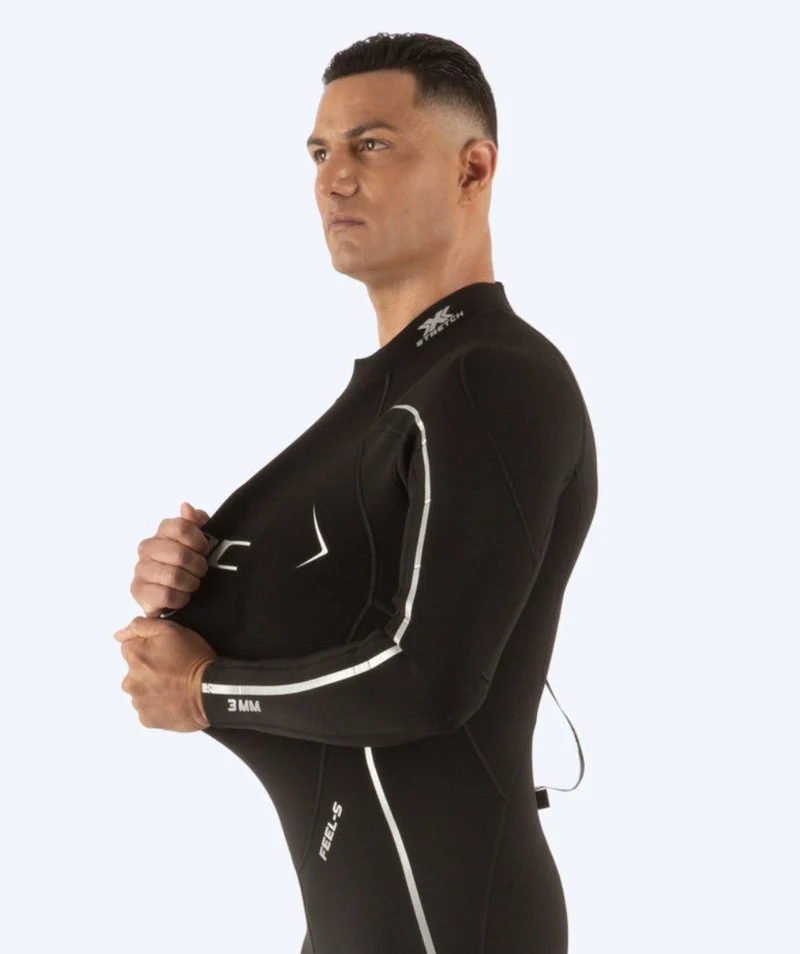 SEAC Neoprenanzug für Herren - Feel-S (3mm) - Schwarz/Grau