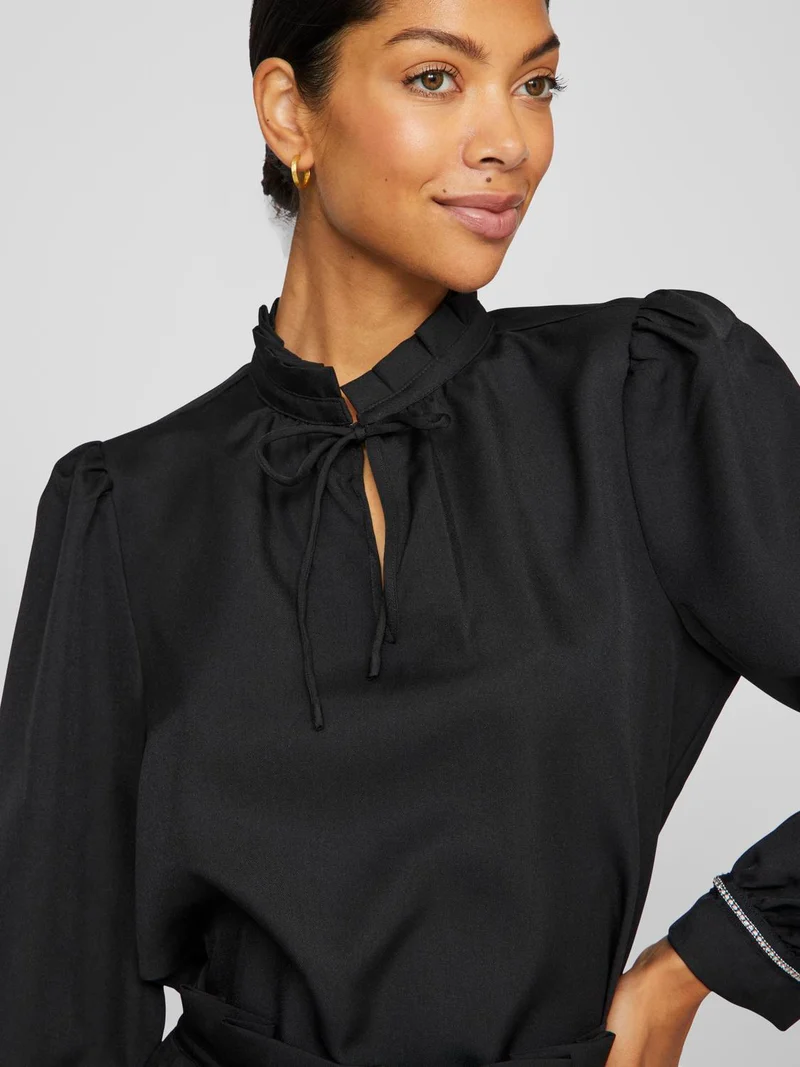 VISULE L/S TIE DETAIL TOP
