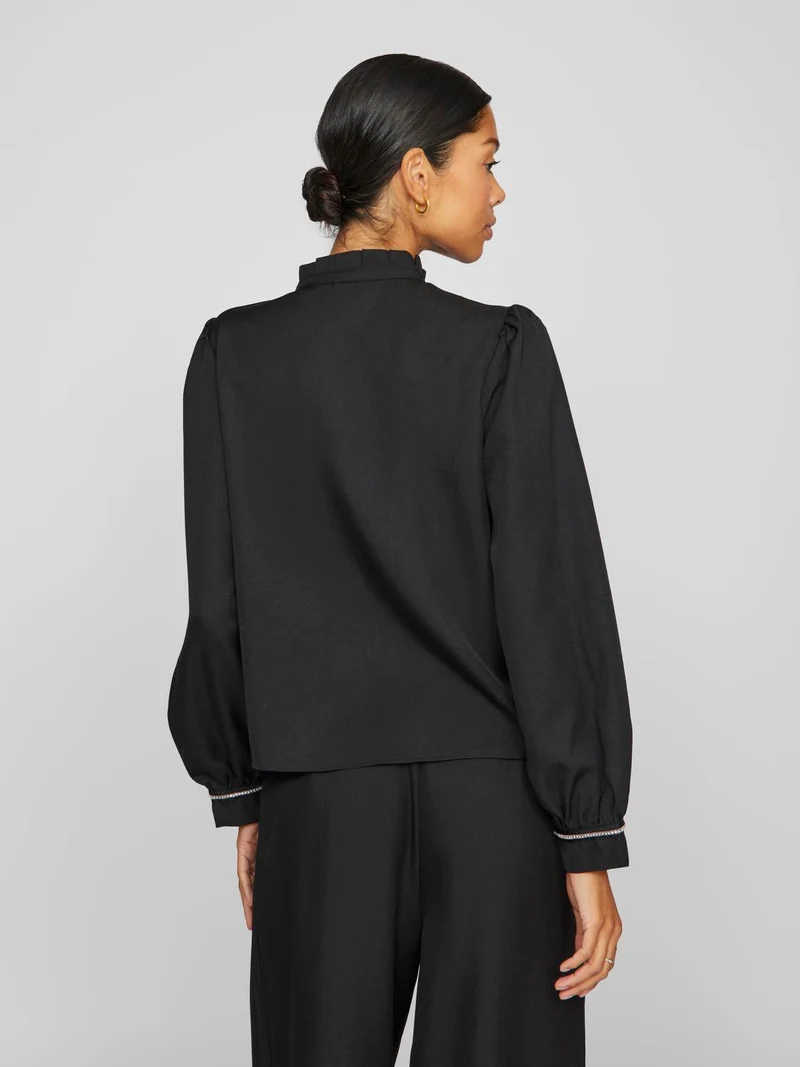 VISULE L/S TIE DETAIL TOP