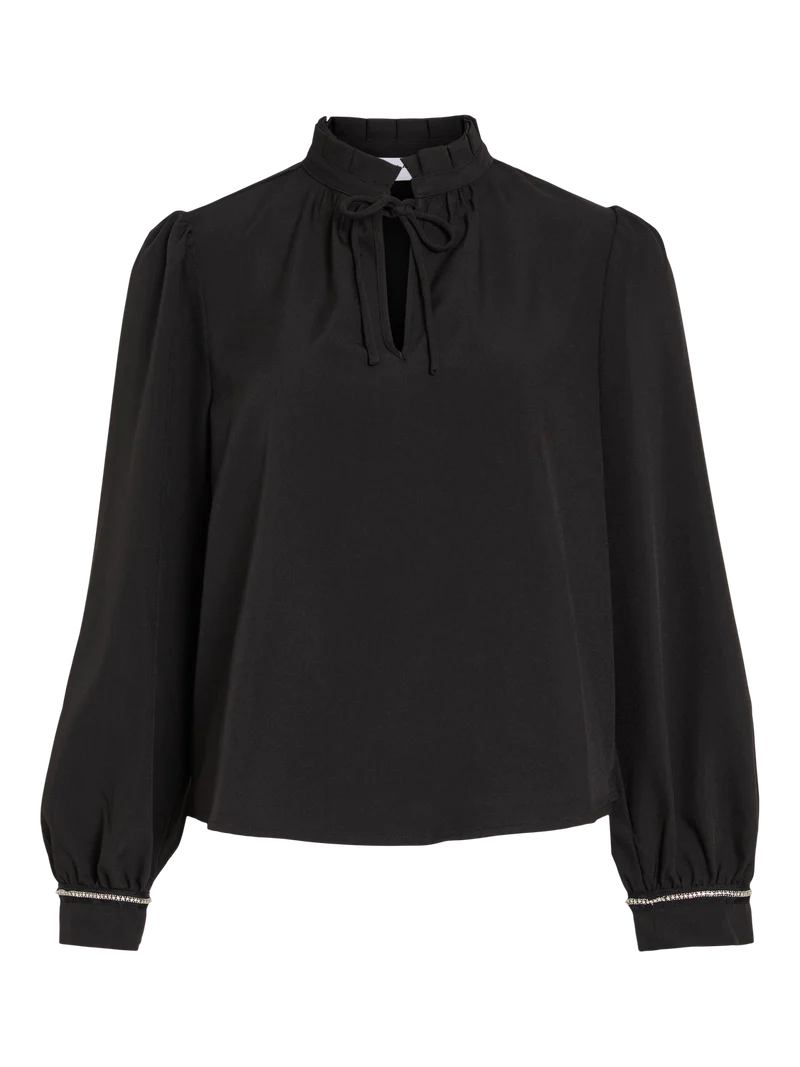 VISULE L/S TIE DETAIL TOP