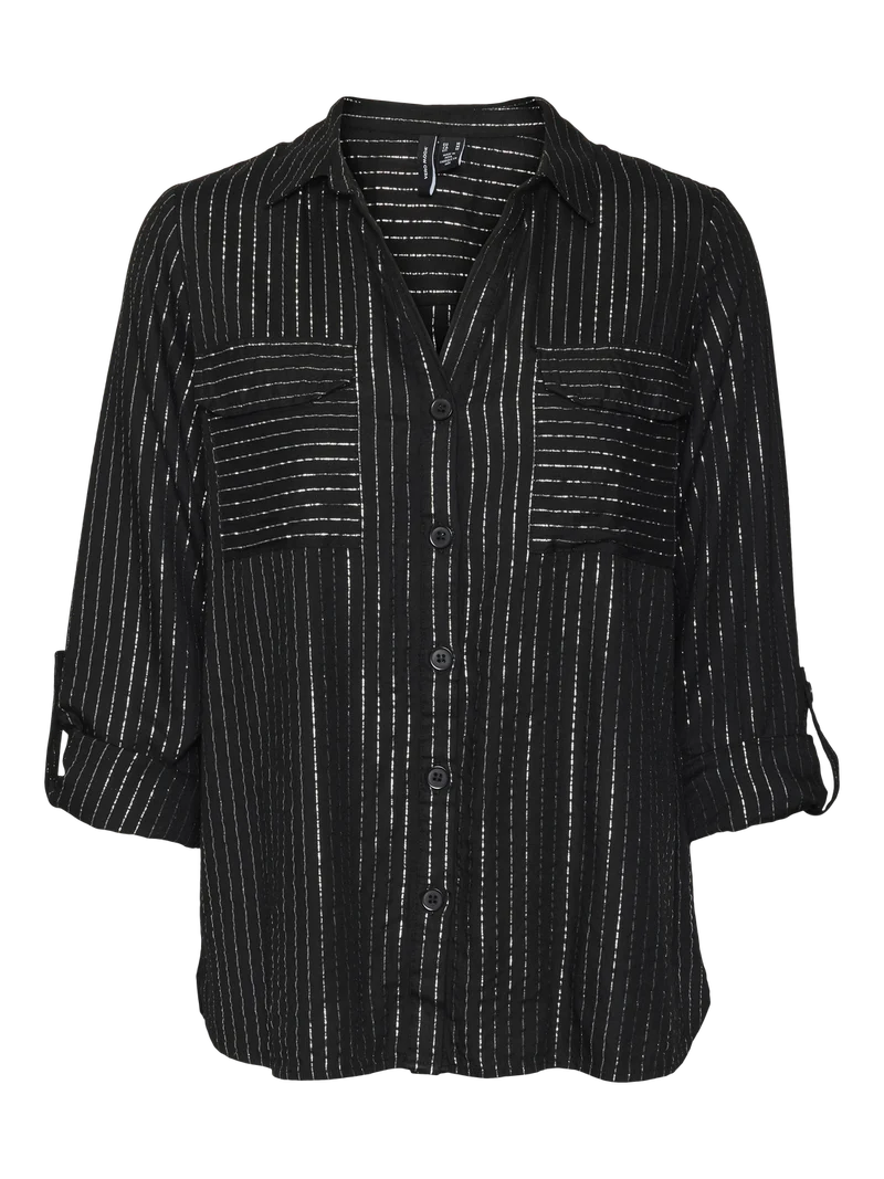 VMBUMPY LS GLITTER SHIRT WVN GA NOOS