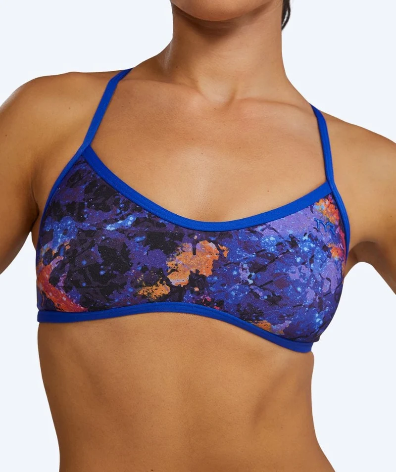TYR Bikini Oberteil für Damen - Durafast Elite Trinity - Lila/Orange