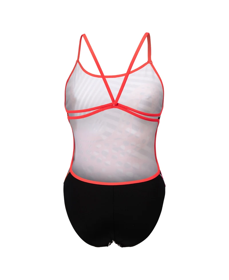 Arena Damen Sport Badeanzug Crazy Octopus Lace Back
