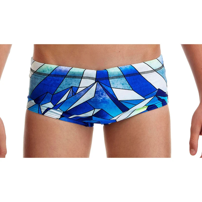 Funky Trunks Boys Sidewinder Trunk Blue Ascent
