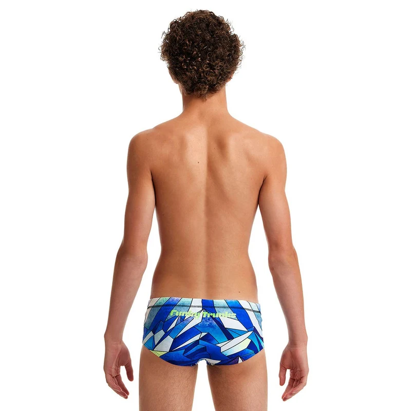 Funky Trunks Boys Sidewinder Trunk Blue Ascent