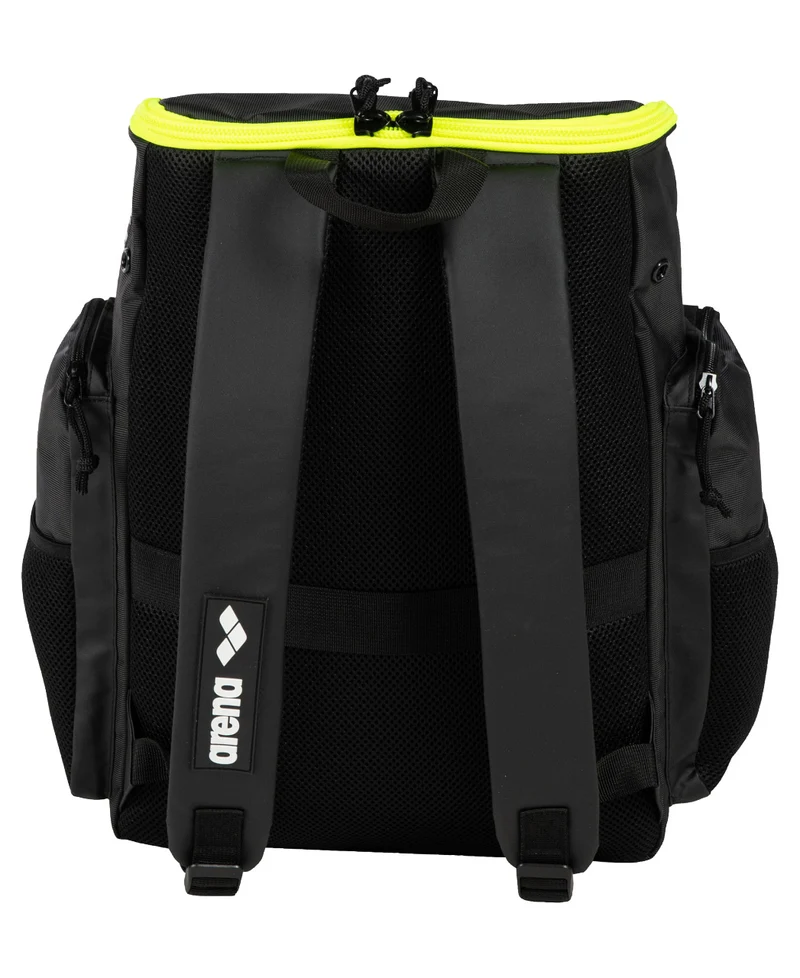 Arena Schwimm Sport Rucksack 35L Spiky III Dark-Smoke-Neon-Yellow