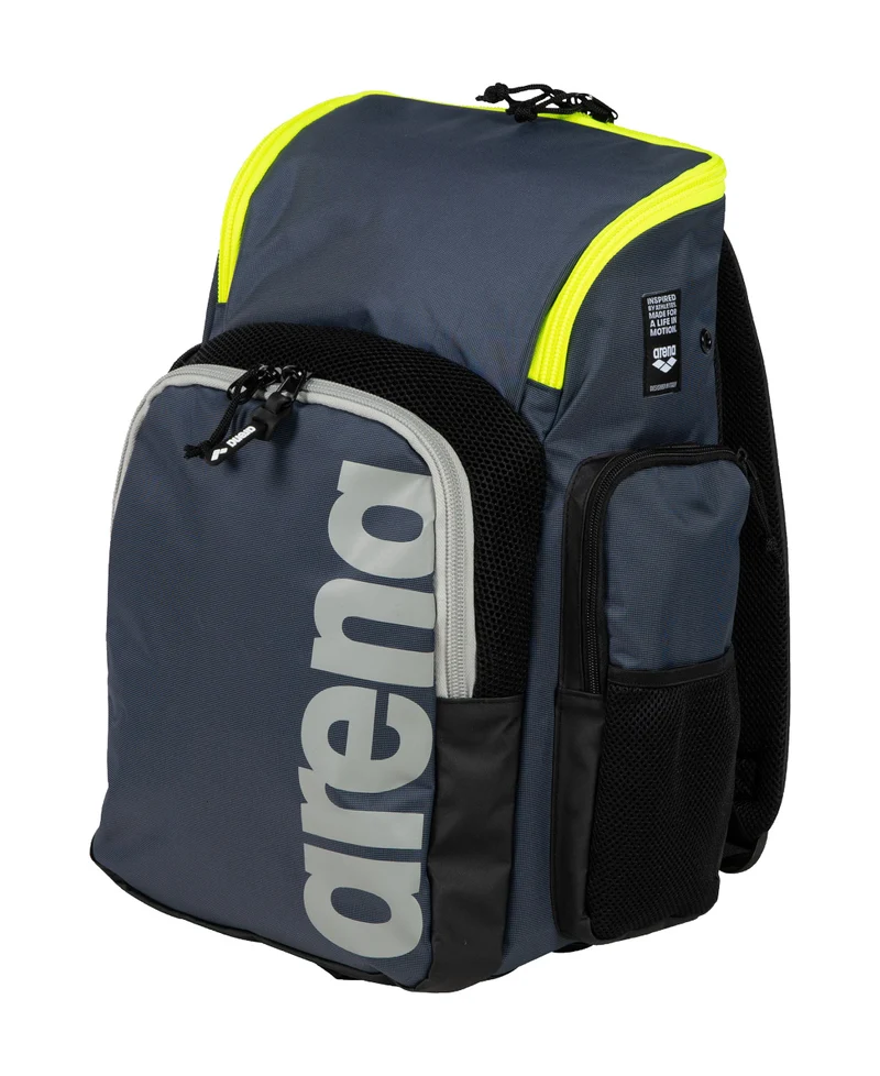 Arena Schwimm Sport Rucksack 35L Spiky III Navy-Neon-Yellow