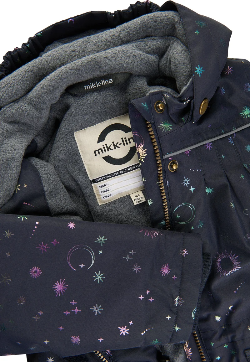 Mikk-Line Winterjacke mit Glitzer – Dunkelblau