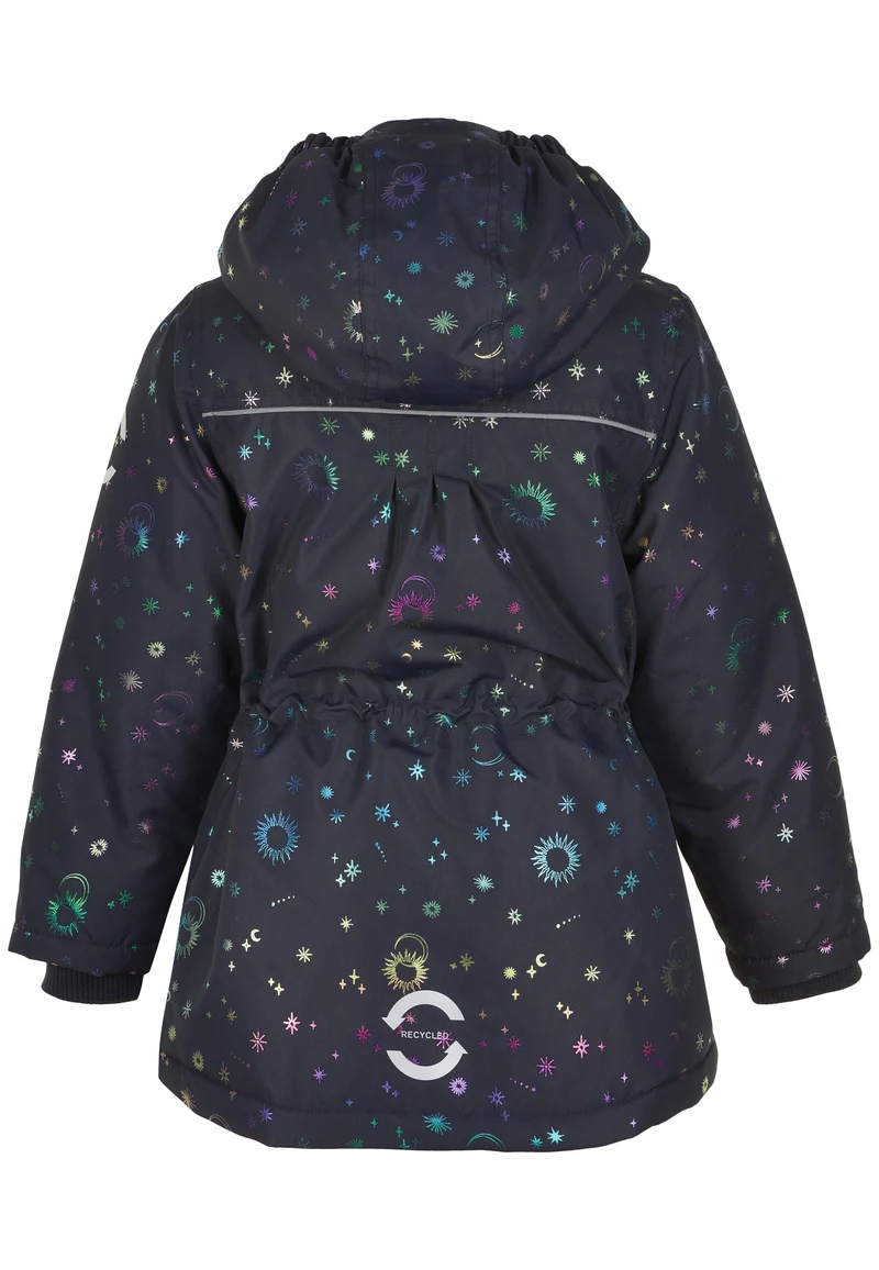 Mikk-Line Winterjacke mit Glitzer – Dunkelblau