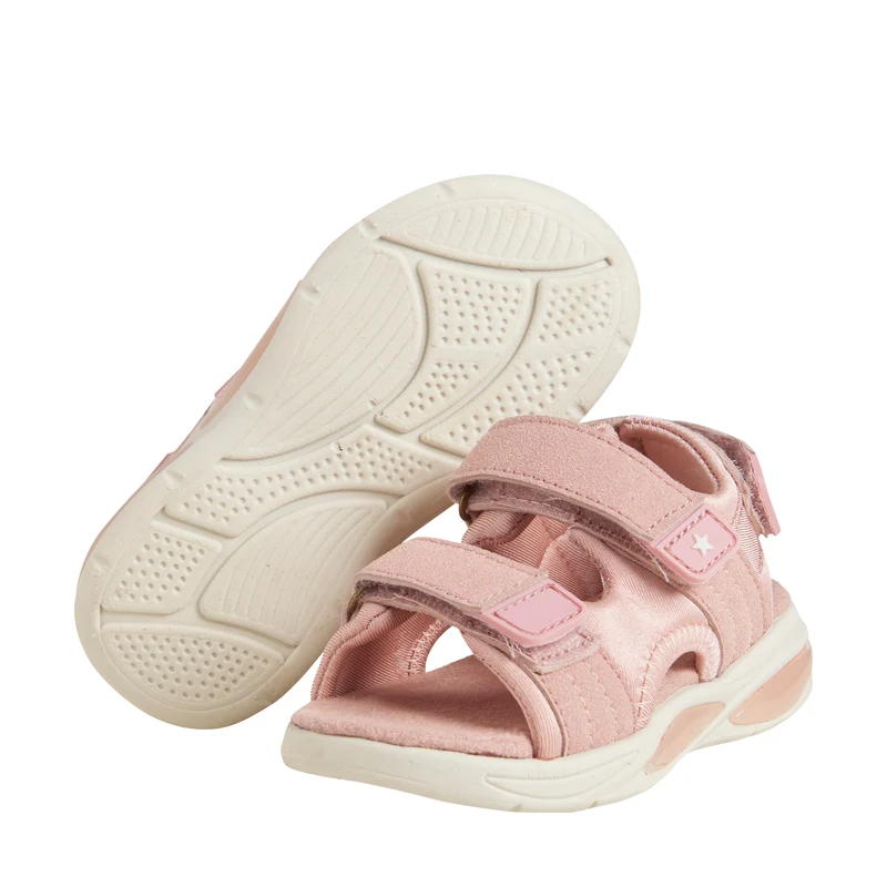 EN FANT leichte Sandalen mit Klettverschluss und Lichtern - Misty Rose