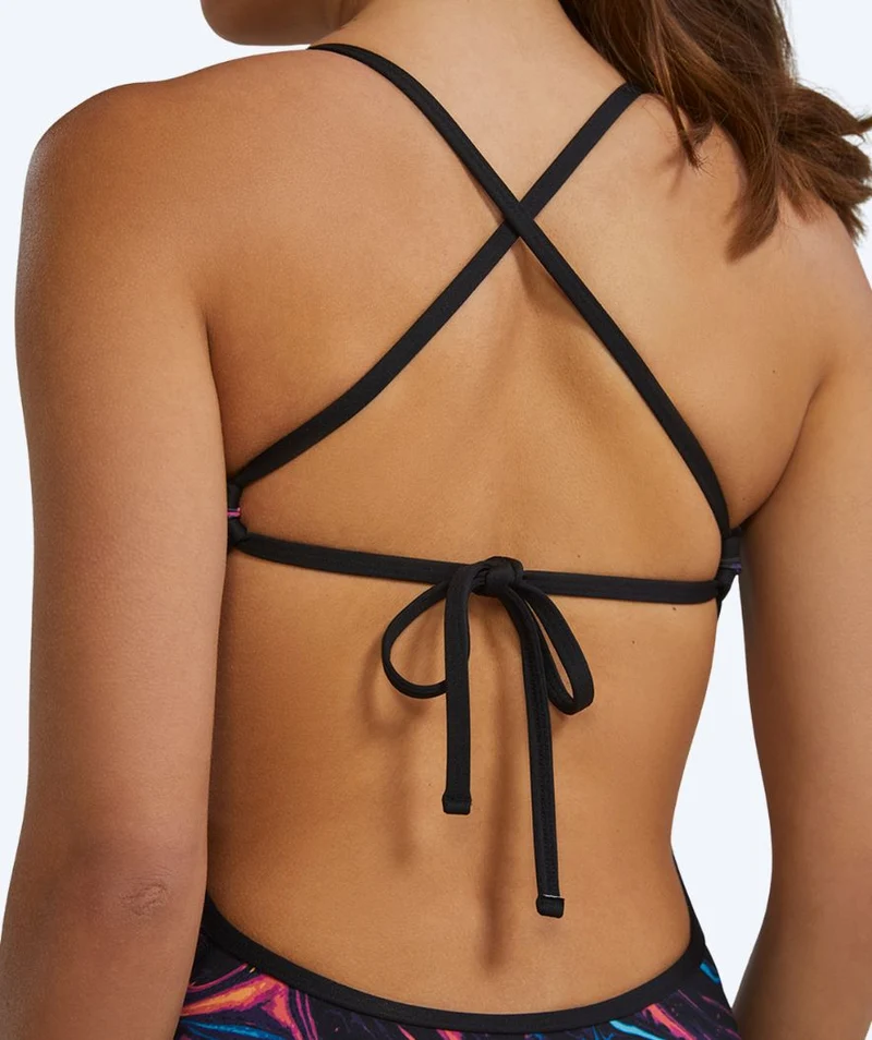 TYR Badeanzug für Damen - Durafast Elite Crosscutfit - Schwarz/Mehrfarbig