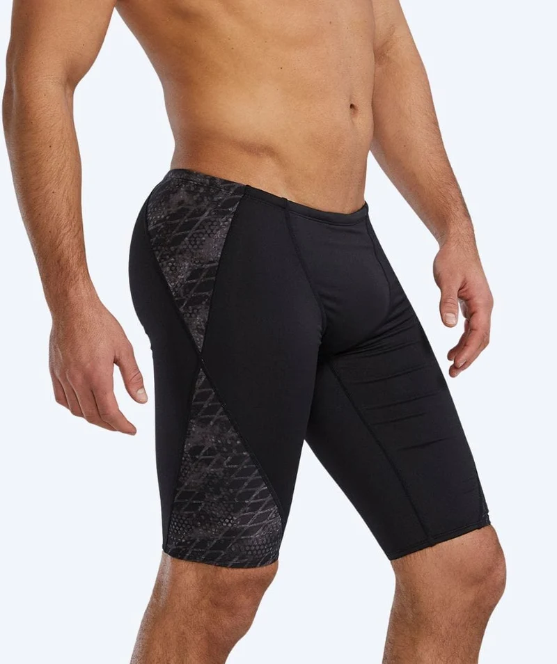 TYR lange Badehose für Herren - Blade Splice - Schwarz/Dunkelgrau
