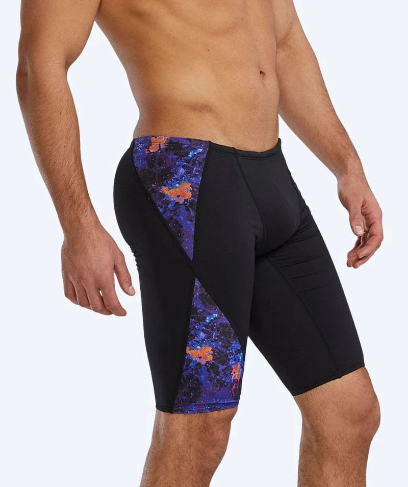 TYR lange Badehose für Herren - Blade Splice - Schwarz/Lila