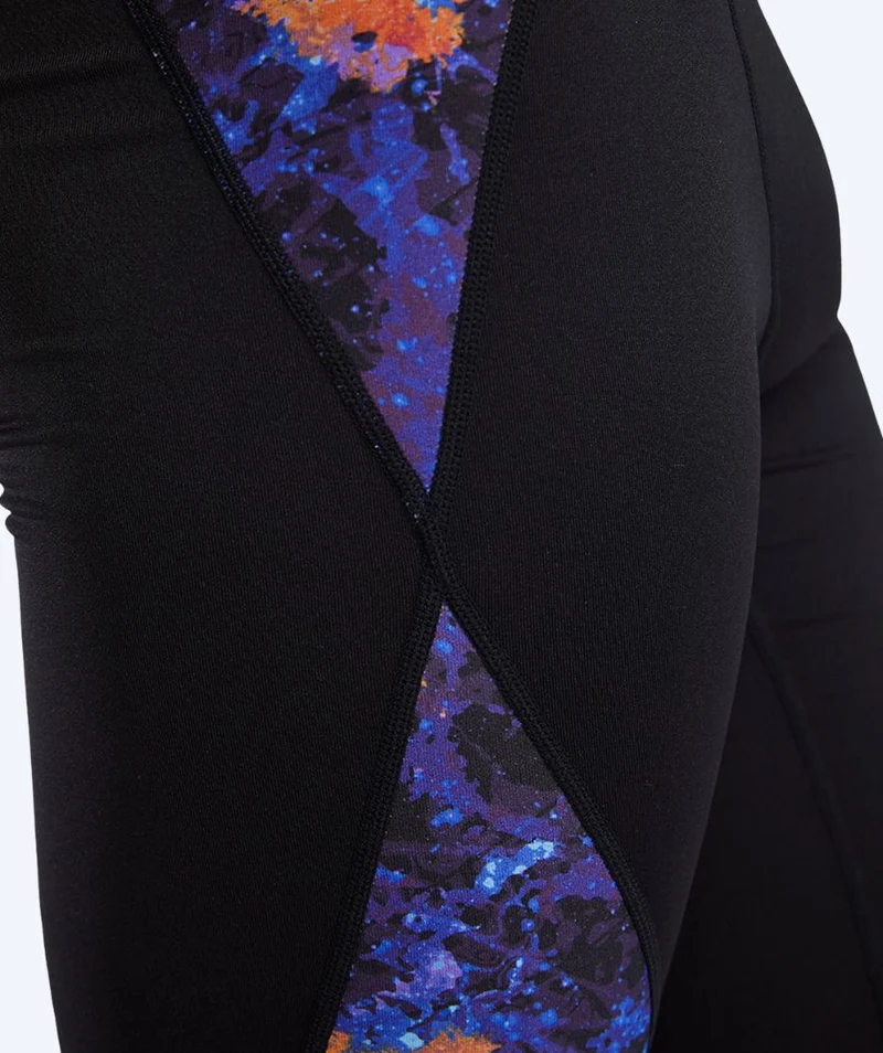 TYR lange Badehose für Herren - Blade Splice - Schwarz/Lila