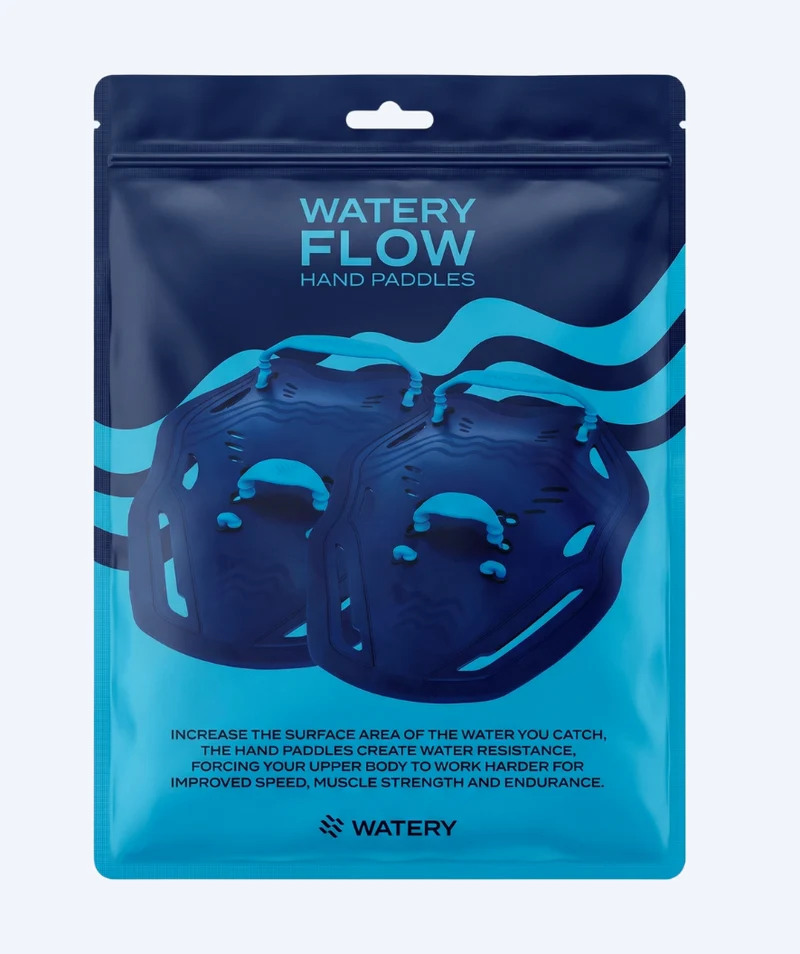 Watery Handpaddles - Flow - Dunkelblau