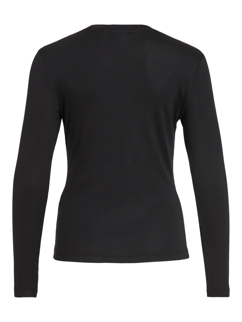 VIALEXIA O-NECK L/S TOP - NOOS