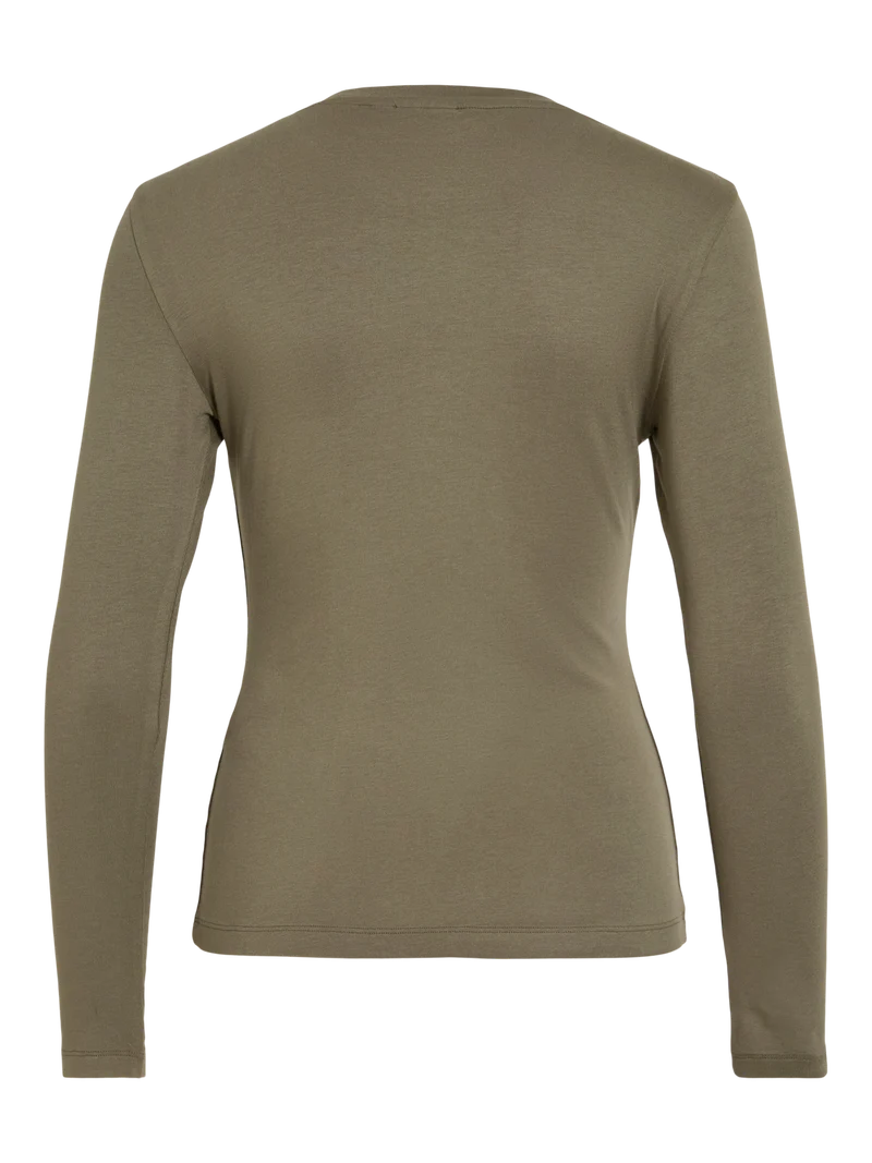 VIALEXIA O-NECK L/S TOP - NOOS