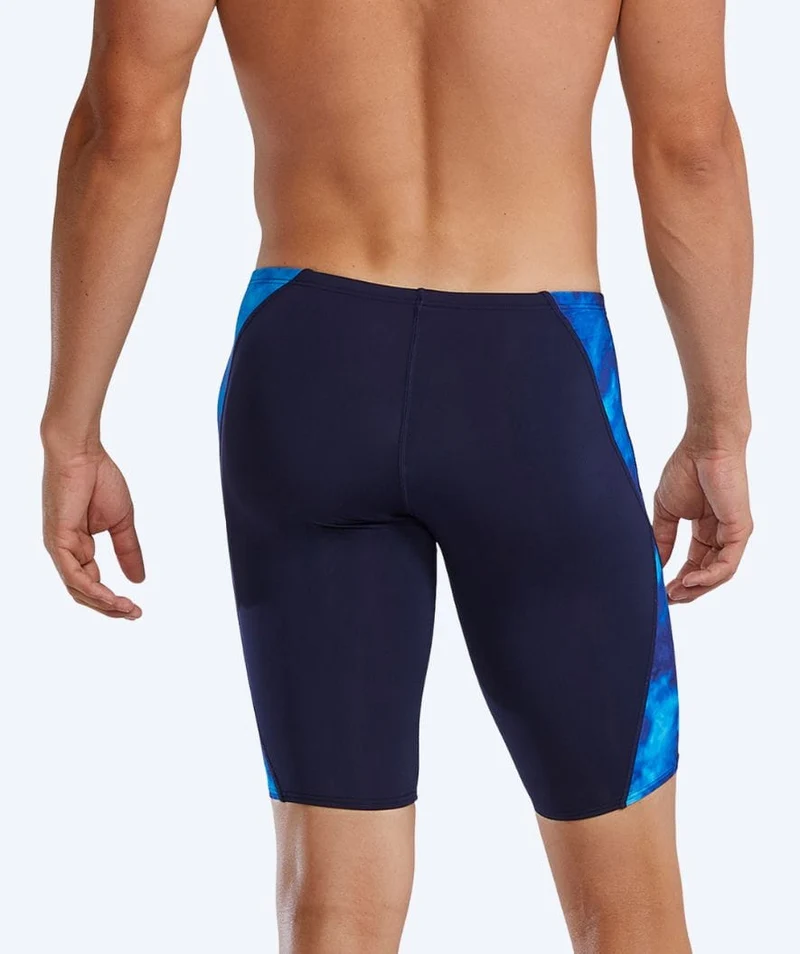 TYR lange Badehose für Herren - Blade Splice Waveform - Schwarz/Blau
