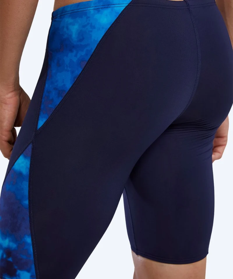 TYR lange Badehose für Herren - Blade Splice Waveform - Schwarz/Blau