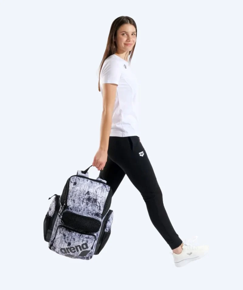 Arena Schwimmrucksack - One Go 45L - Weiß/Schwarz