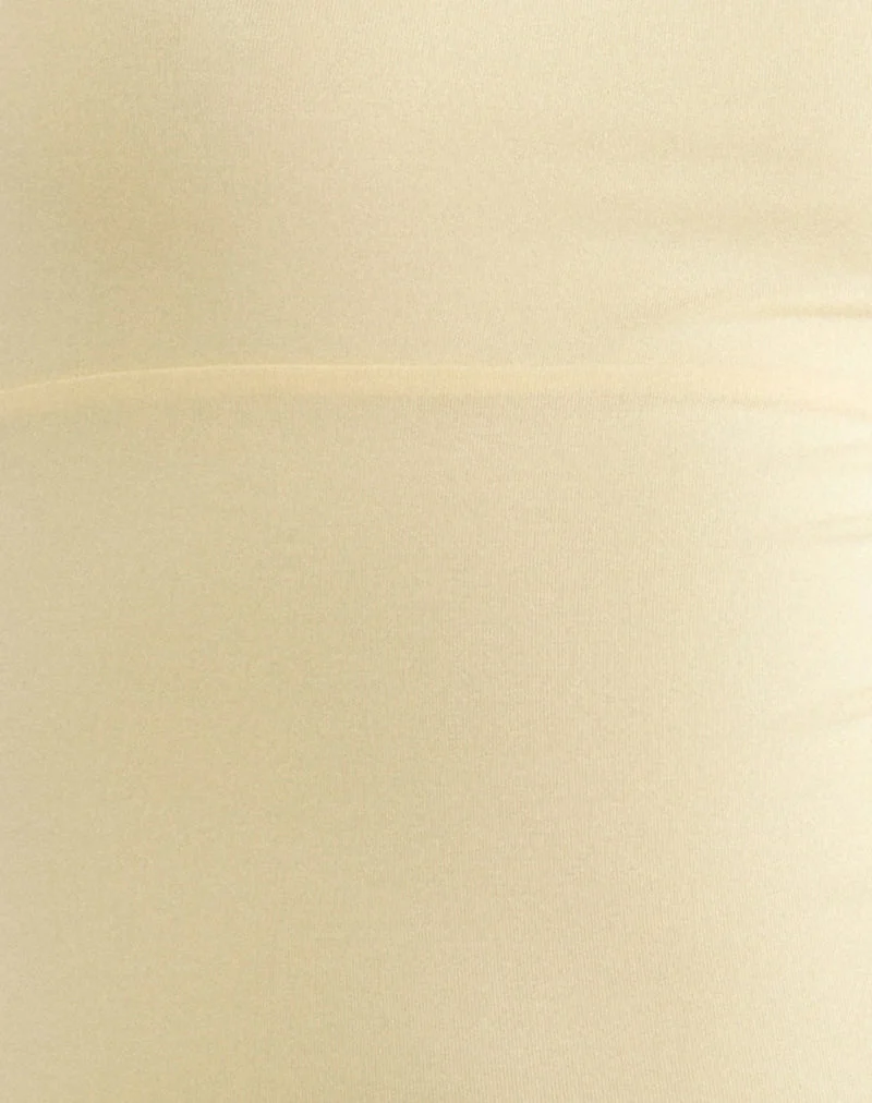 Waneta Bandeau-Minikleid aus Rayon-Jersey in der Farbe „Lemon“