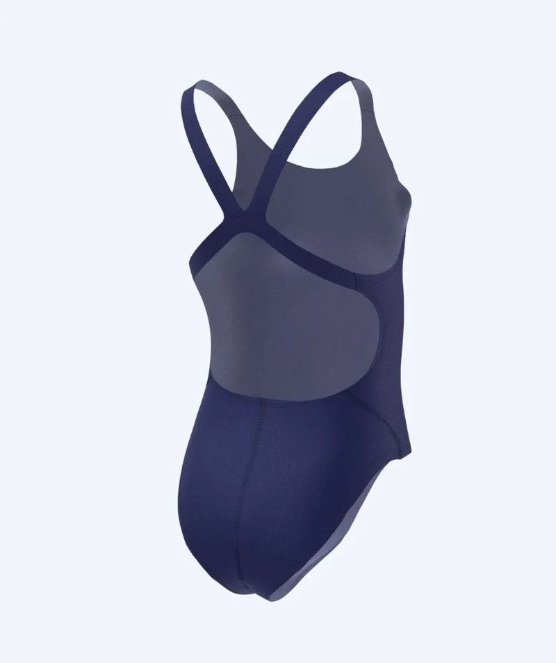 Nike Badeanzug für Mädchen - Hydrastrong Fastback - Dunkelblau