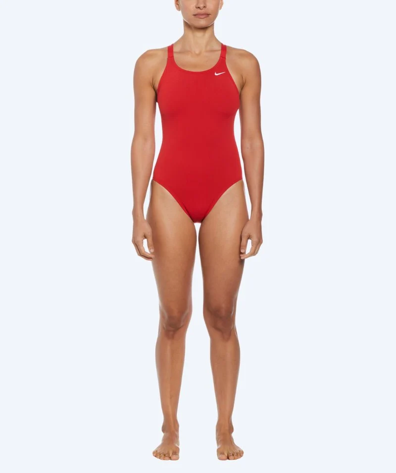 Nike Badeanzug für Damen - Hydrastrong Fastback - Rot