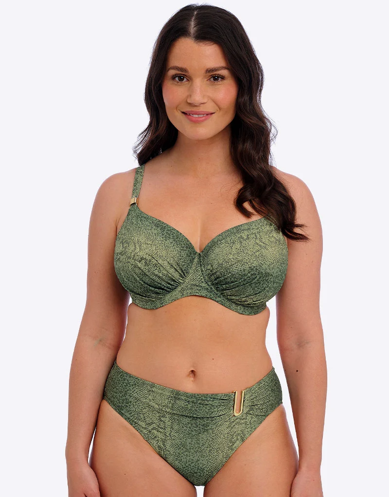 Fantasie Maya Bay Mid Rise Bikini Brief Peridot Green