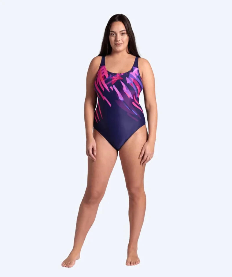 Arena Badeanzug für Damen in Plus Size - Talea U-Back - Lila