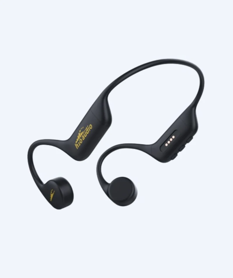 H2OAudio wasserdichte Kopfhörer - Tri 2 PRO Multi-Sport mit BT und MP3 - Schwarz