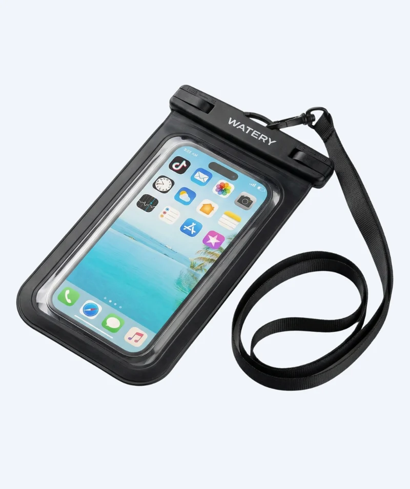Watery wasserdichte Handytasche - Pro - Schwarz