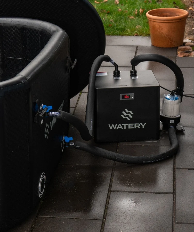 Paketangebot: Watery Deluxe aufblasbare Eiswanne mit Kühlsystem
