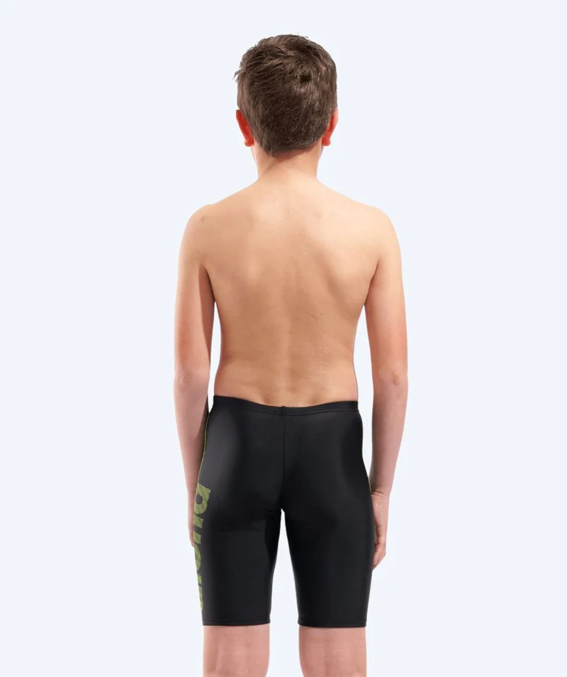 Arena lange Badehose für Jungen - Logo - Schwarz/Grün