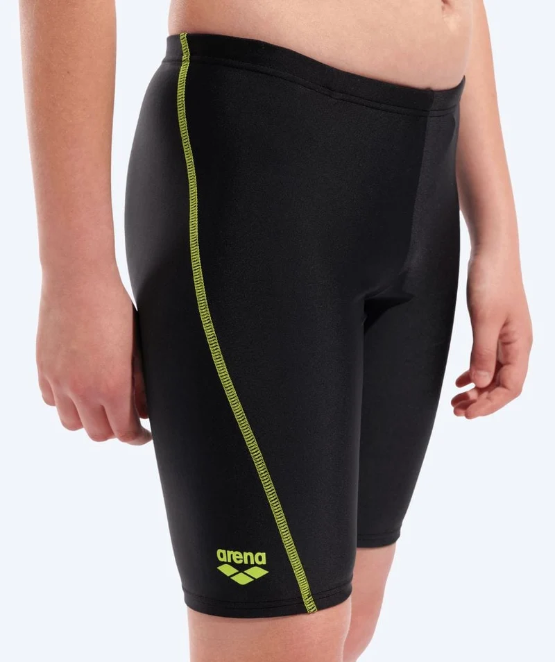 Arena lange Badehose für Jungen - Logo - Schwarz/Grün