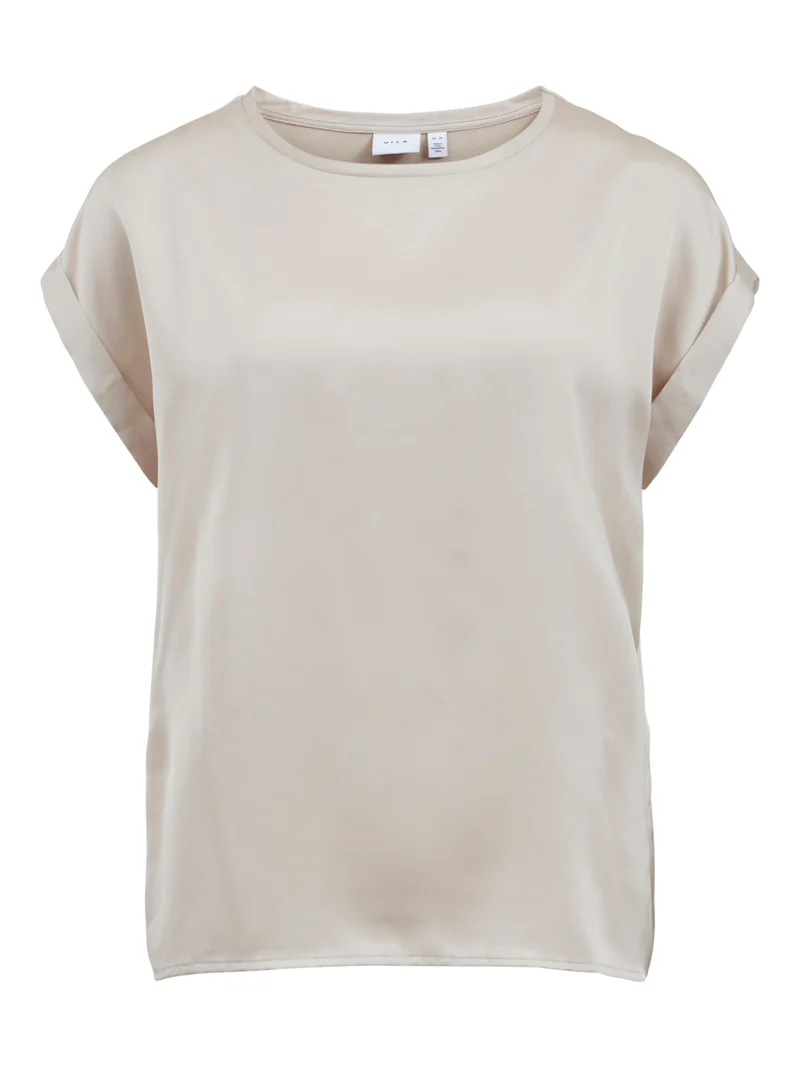 VIELLETTE S/S SATIN TOP