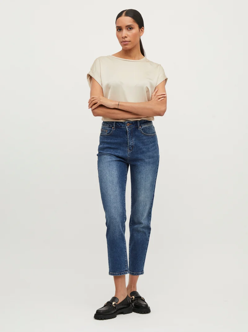 VIELLETTE S/S SATIN TOP