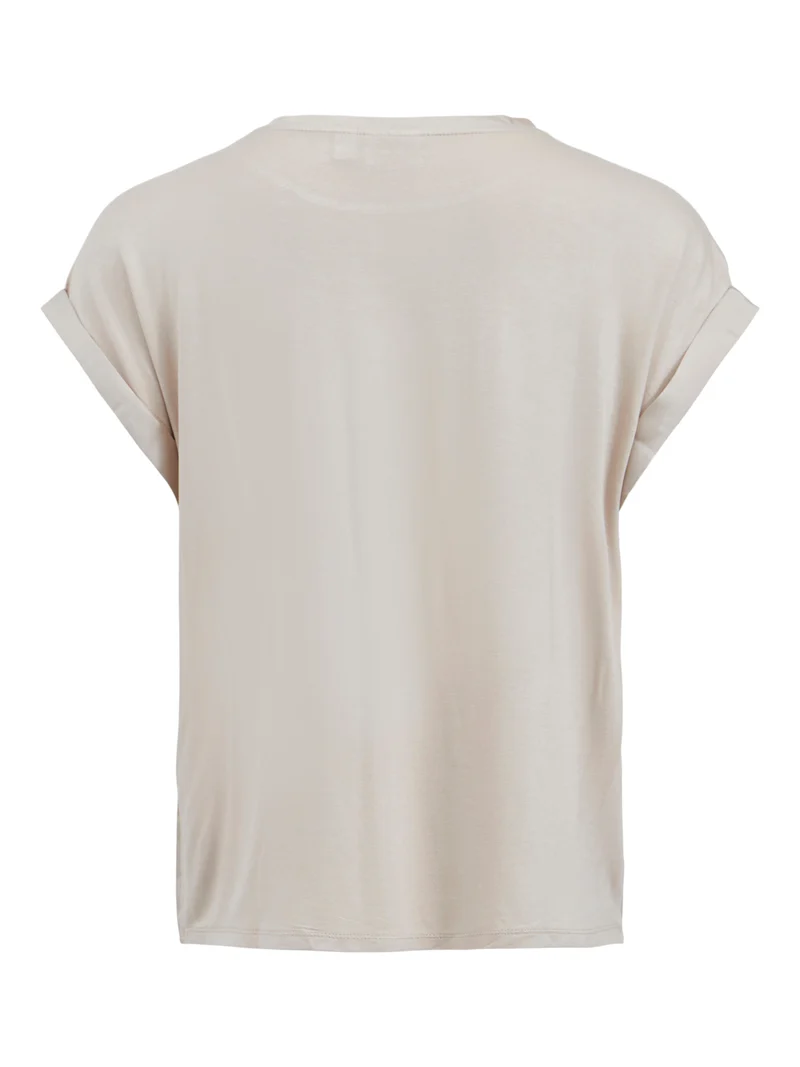 VIELLETTE S/S SATIN TOP