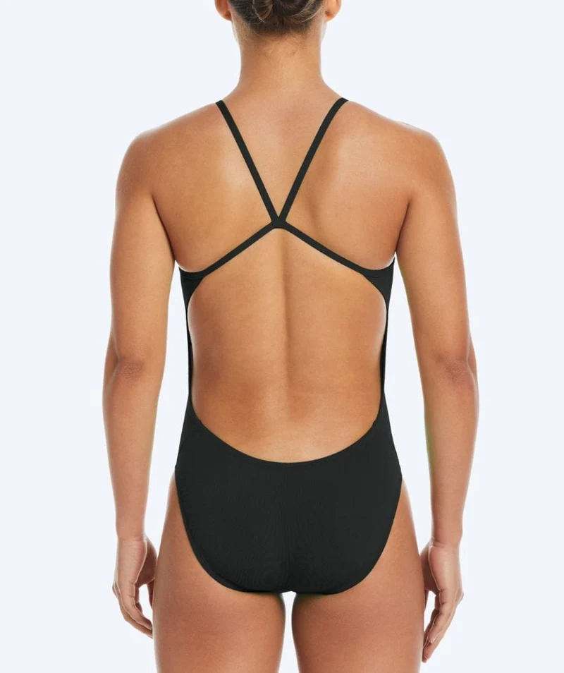 Nike Badeanzug für Damen - Hydrastrong Cutout - Schwarz