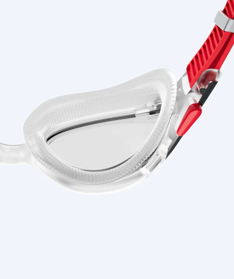 Speedo Schwimmbrille für Freizeitschwimmer - Biofuse 2.0 - Weiß/Rot