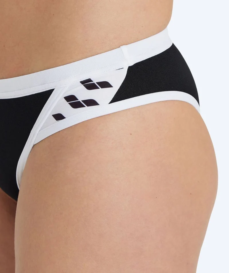 Arena Bikini für Damen - Icons - Schwarz/Weiß