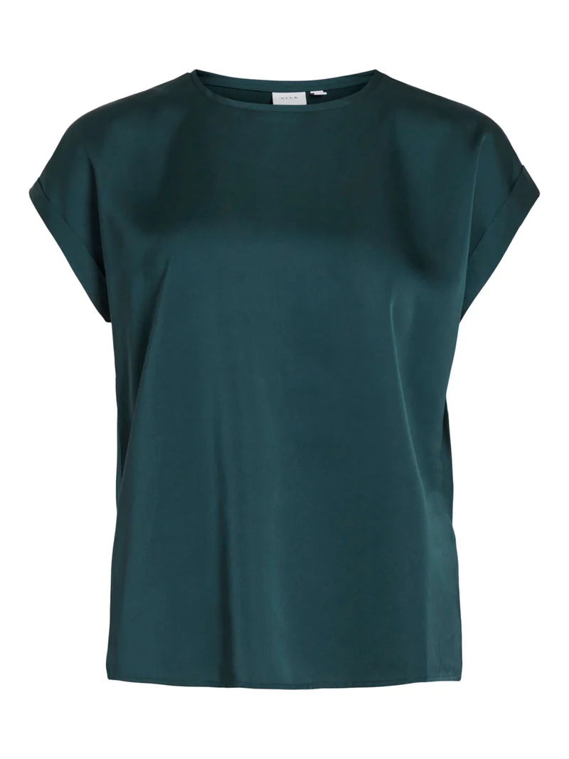VIELLETTE S/S SATIN TOP - NOOS