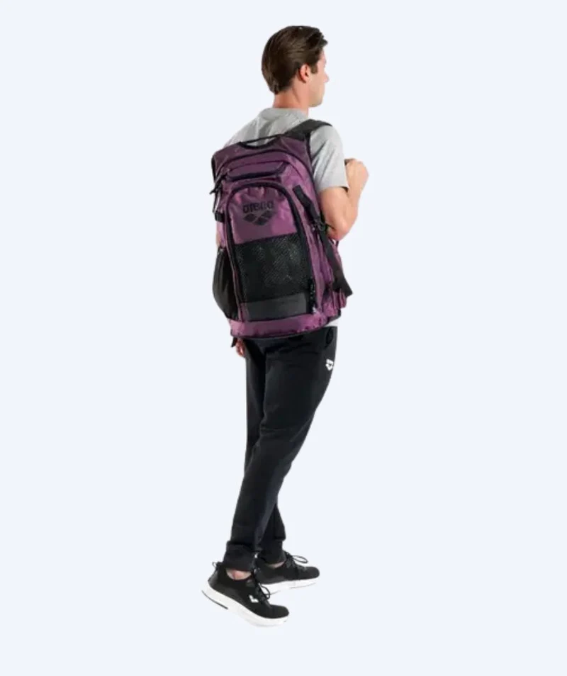 Arena Schwimmrucksack - All Set 45L - Lila/Schwarz