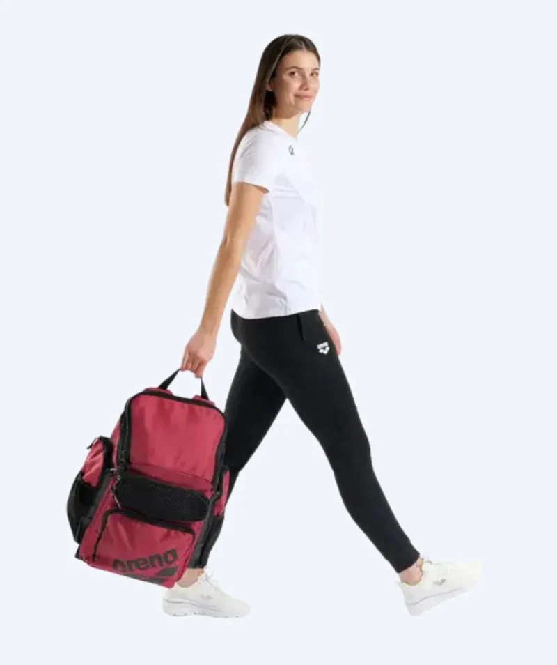 Arena Schwimmrucksack - One Go 45L - Dunkelrot/Schwarz