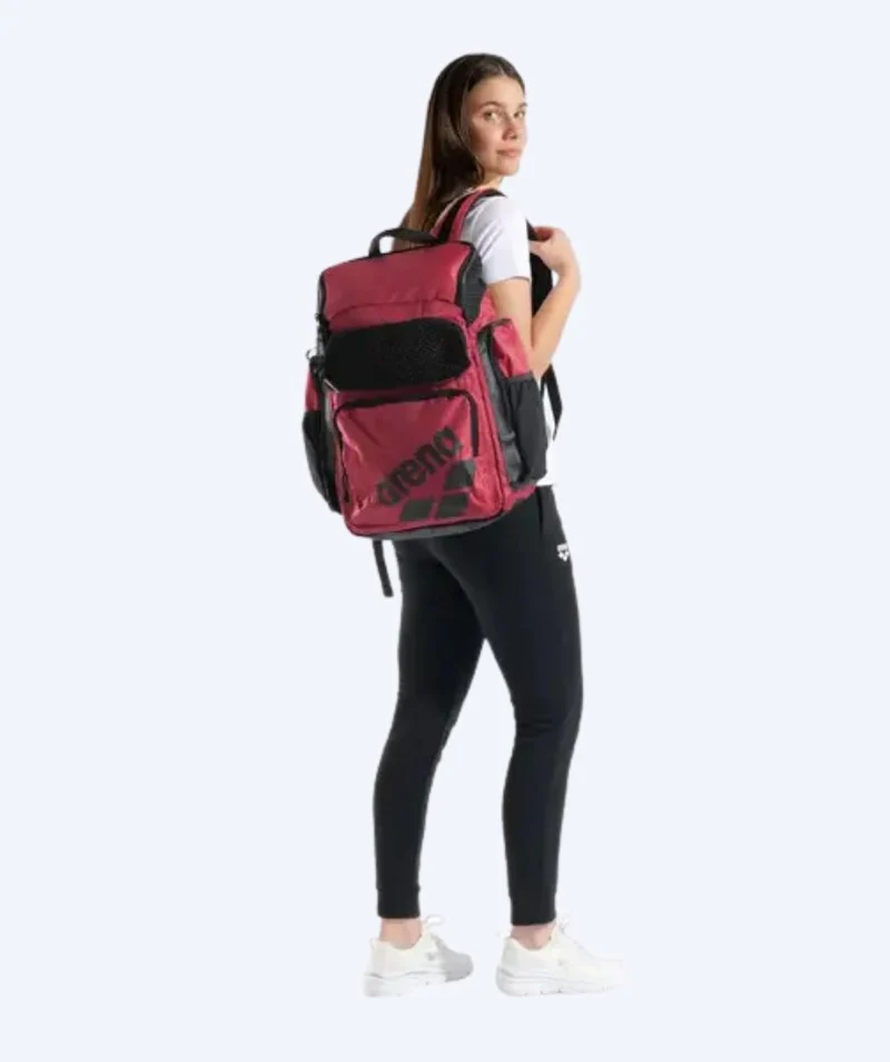 Arena Schwimmrucksack - One Go 45L - Dunkelrot/Schwarz