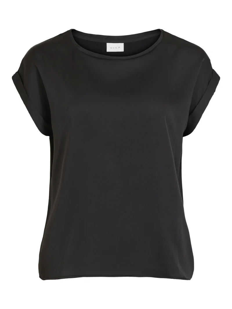 VIELLETTE S/S SATIN TOP