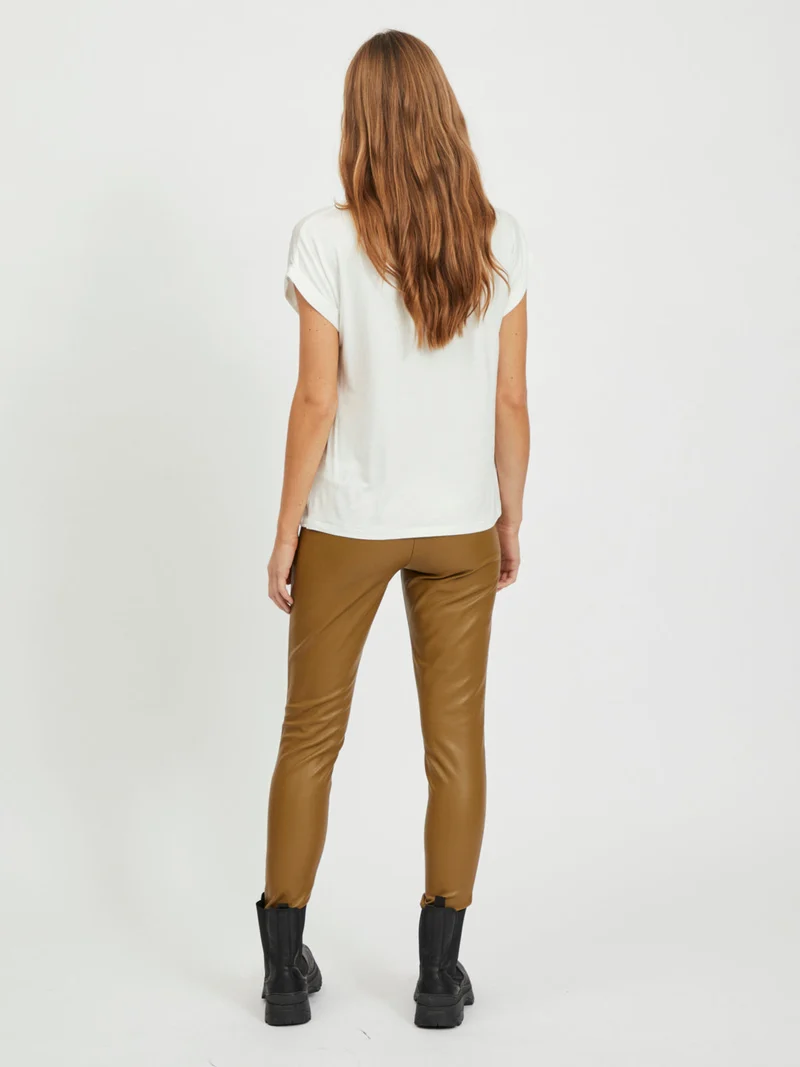 VIELLETTE S/S SATIN TOP