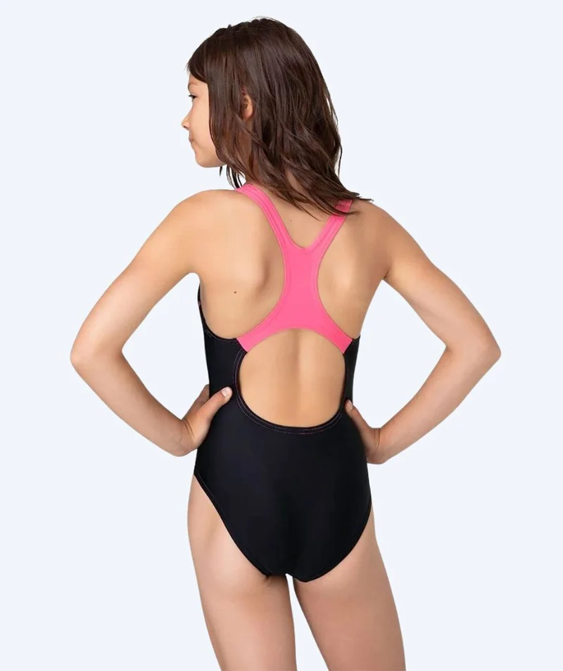 Speedo Badeanzug für Mädchen - Medley Logo Medalist - Schwarz/Hellrosa
