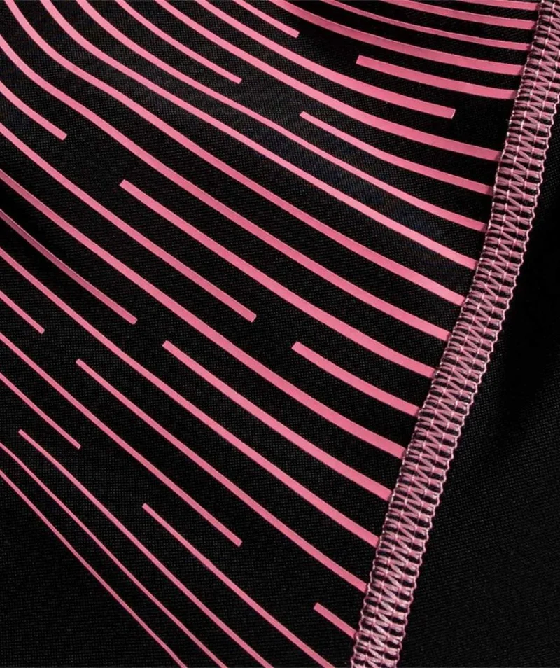 Speedo Badeanzug für Mädchen - Medley Logo Medalist - Schwarz/Hellrosa